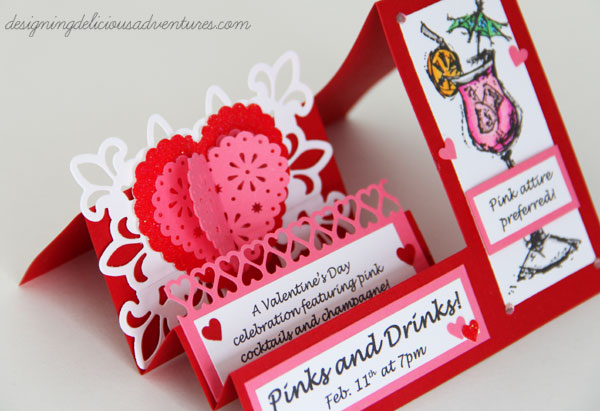 Valentine Party Ideas: Pinks and Drinks Invitation