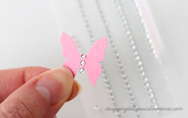 Spring Butterfly Card Embellish
