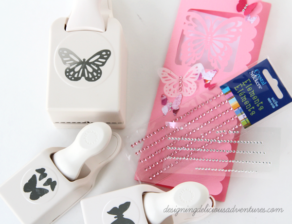 Spring Butterfly Card Supplies