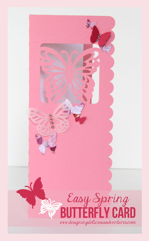 Easy Handmade Spring Butterfly Card
