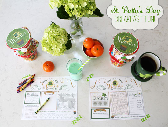 St. Patrick’s Day Printable Placemats